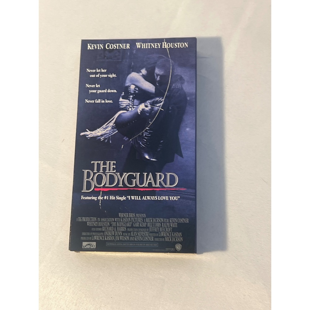 The Bodyguard VHS Movie Starring Kevin Costner Whitney Houston 1992 Warner